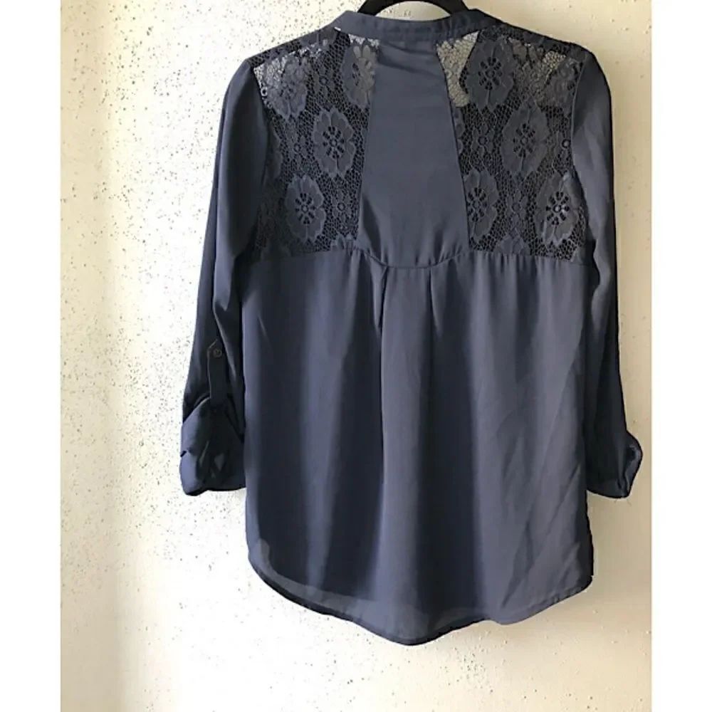 Xhilaration Blouse with Lace Back